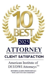 2025 DUI Law Attorney American Institute Badge