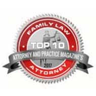 attorney-and-practice-magazine's family law top ten attorney 2017